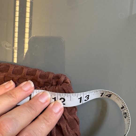 Stella Luce Honeycomb Textured Brown Butt lifting Leggings women's size Medium - Picture 7 of 10